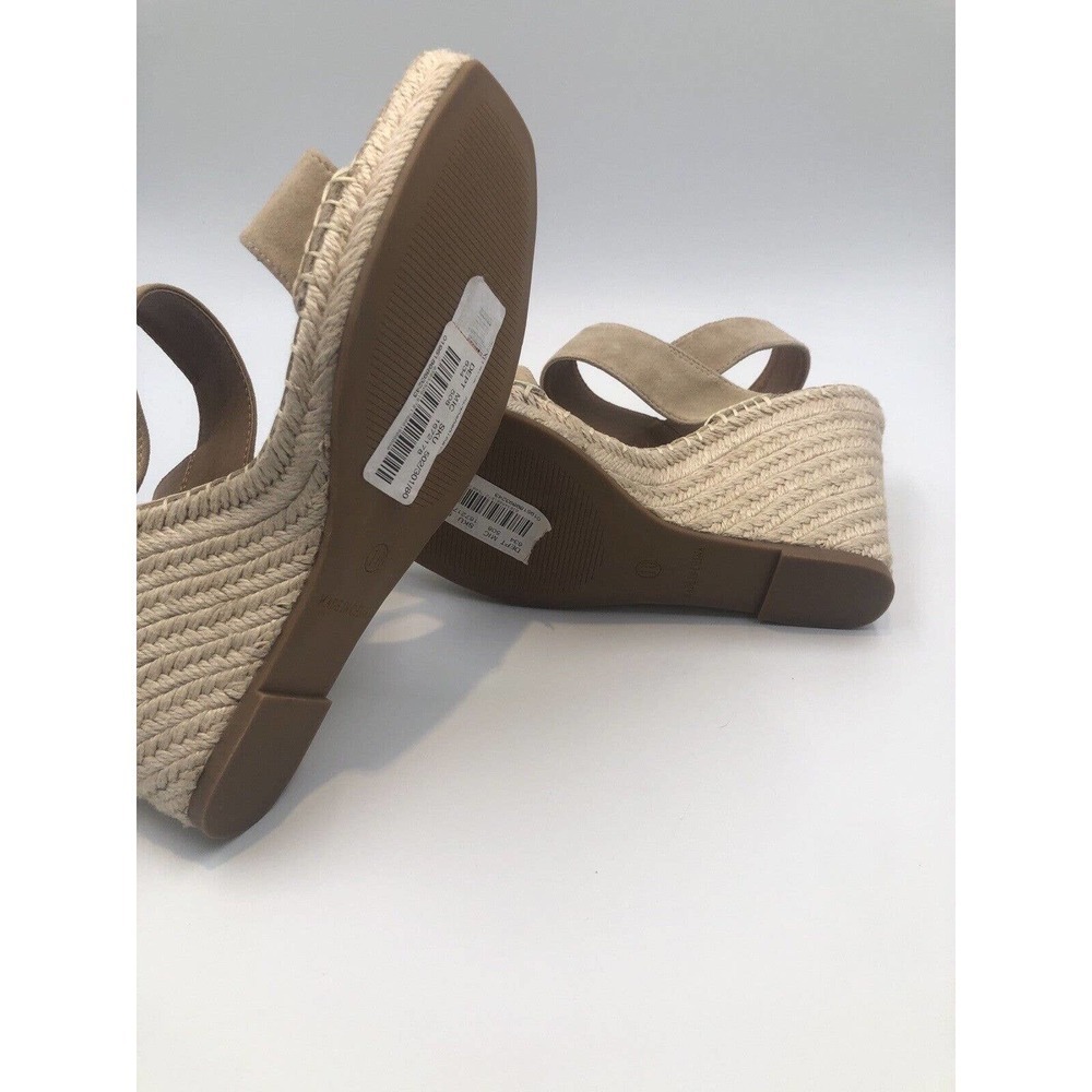 Steve Madden URI Espadrille Wedge Sandal in Tan Suede Size 10 Women New Comfort - Picture 10 of 11